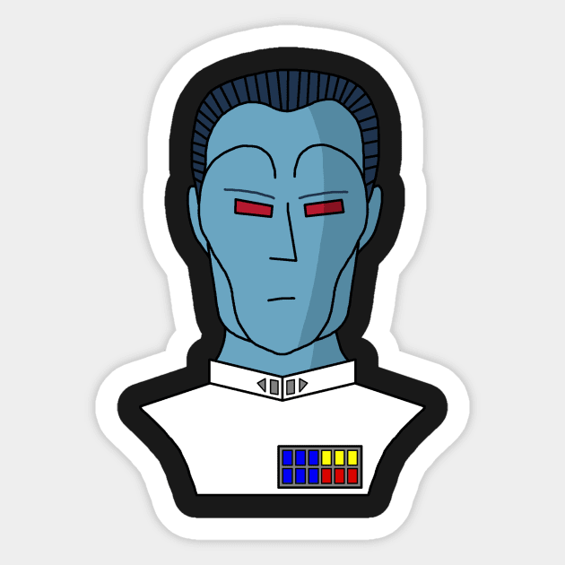 Thrawn Sticker by Rubikia